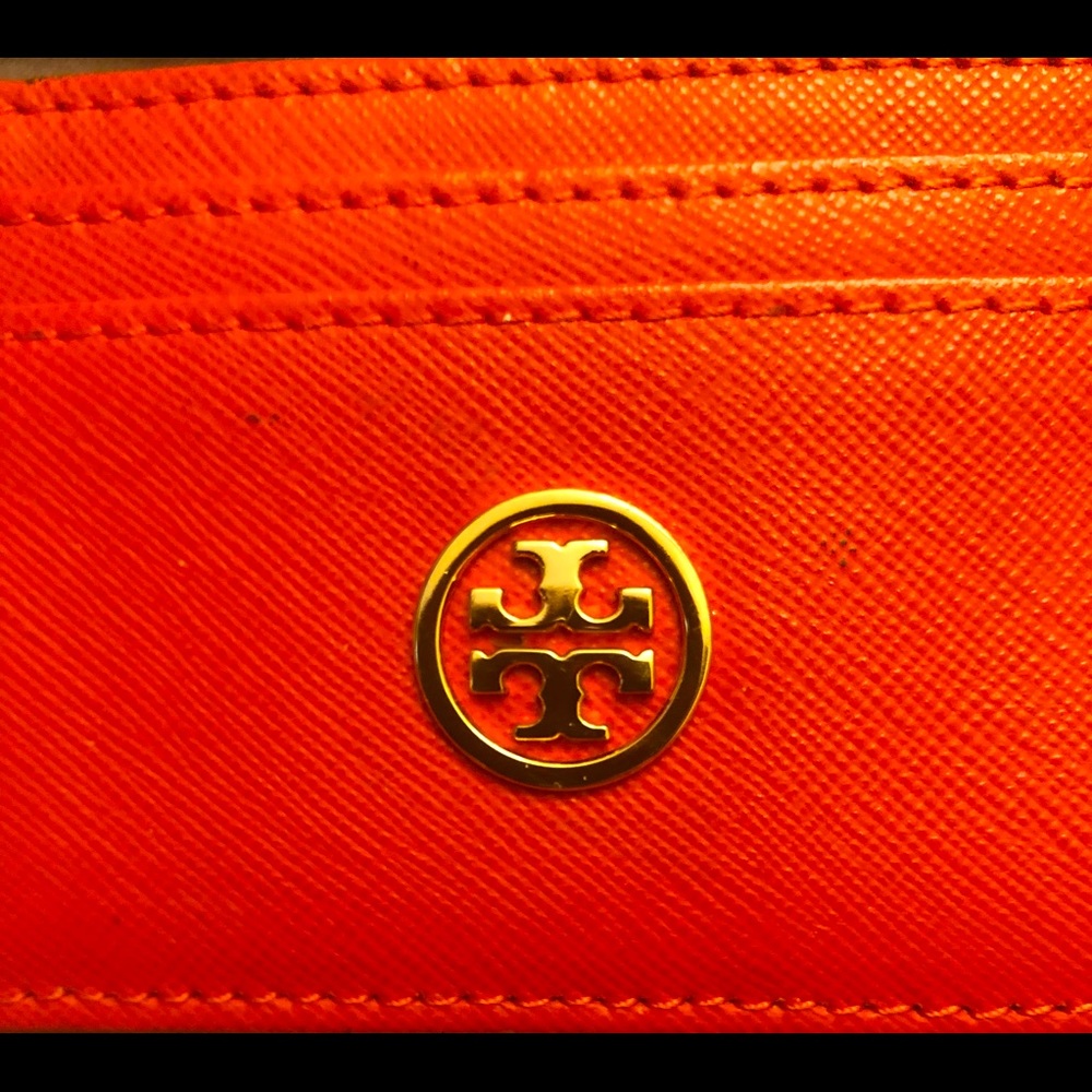 Tory Burch card case orange